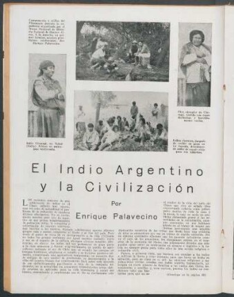 El indio argentino y la civilización