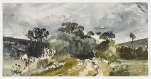Landschaft mit Feldweg