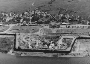 Stauanlage Fankel/Mosel im Bau