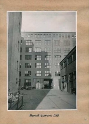 Neuer Flügel, Fotoalbum Labor, Konstruktions- und Versuchswerk Oberspree, 1946