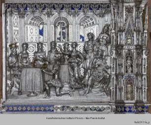 Silberaltar: Gastmahl des Herodes und der Tanz der Salome