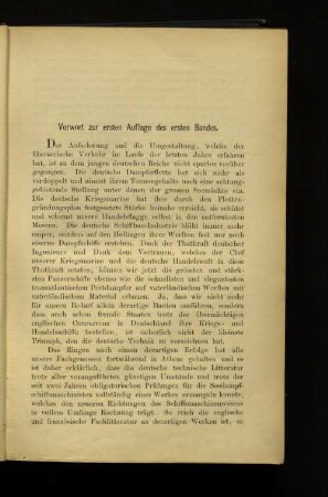 Vorwort zur ersten Auflage des ersten Bandes.