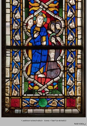 Fenster B-VI mit Magdalenenszenen : Magdalenenzyklus : Der Auferstandene erscheint den Marien