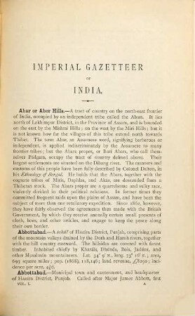 The Imperial Gazetteer of India, 1
