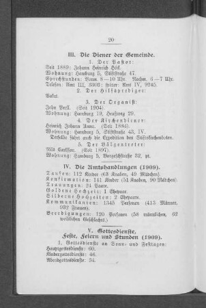 IV. Die Amtshandlungen (1909).