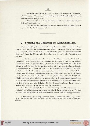 V. Ursprung und Bedeutung der Steinmetzzeichen