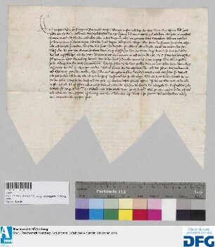 Vertragsbrief zwischen der Stadt Nürnberg und Jacob Juden von Cytadel über die Schuldbriefe, so Lazarus Jud von Swat Fritzel vnd Haynn die Juden zu maisters Boman Michel vnd Abraham vnd ander Juden.... als erben Jacob Rappen vnd Güttlin Rappin... innehaben.