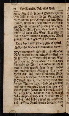 76-88, Das drey und zwanzigste Capitel. - Das sechs und zwanzigste Capitel.