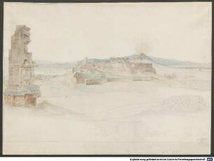 Nachlass von Leo von Klenze (1784-1864) - BSB Klenzeana. XX.1, Leo von Klenze (1784-1864) Nachlass: Blick vom Philopapposhügel auf die Akropolis in Athen - BSB Klenzeana XX.1