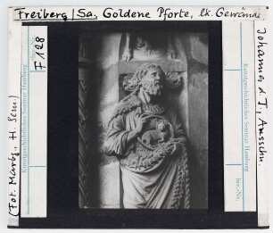 Freiberg (Sachsen), Dom (Marienkirche): Goldene Pforte, Linkes Gewände