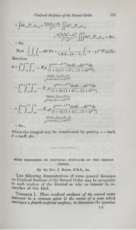 Some theorems on confocal surfaces of teh second order.