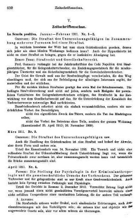 450-451, La Scuola positiva. 1911