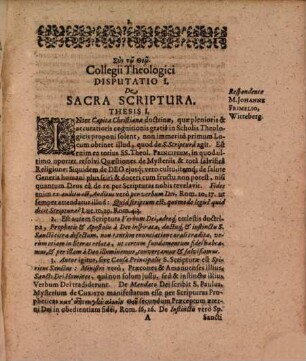 Locorum theologicorum compendium ... XXV. disputationibus absolutum