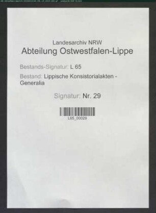 Konsistorial-Bedienstete: Entlohnung des Kalefaktors Bartold Swertfeger aus den Falkenhagener Klostereinkünfte