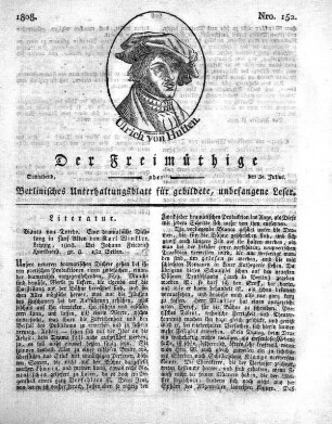 Nro. 152, Sonnabend, den 30. Julius 1808