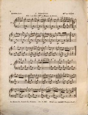 Quadrille de contredanses, valses & galop : pour le piano
