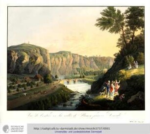 Vue de l'entrée de la vallée de Plauen près de Dresde. [Dresden:] Kleist, [ca. 1810]