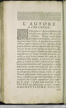 L'Autore A Chi Legge