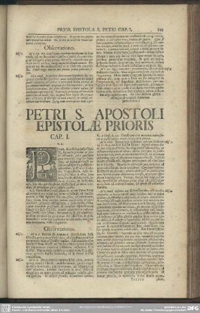 Petri S. Apostoli Epistolae Prioris