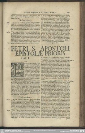 Petri S. Apostoli Epistolae Prioris