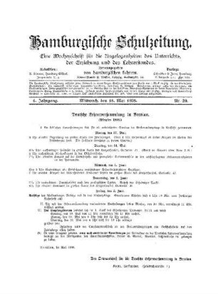 Deutsche Lehrerversammlung in Breslau