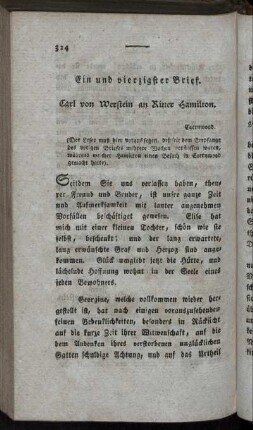 Ein und vierzigster Brief. - Zwey und Vierzigster Brief.