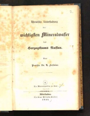 2: Die Mineralquellen zu Ems