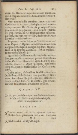 Caput XV. De his, excluso reliquorum Ordinum Senatu, à Caesare & Electoribus simul, aut a solis Electoribus expediuntur.