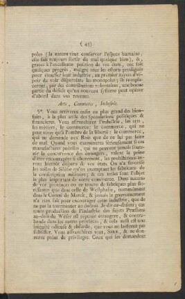 Arts, Commerce, Industrie
