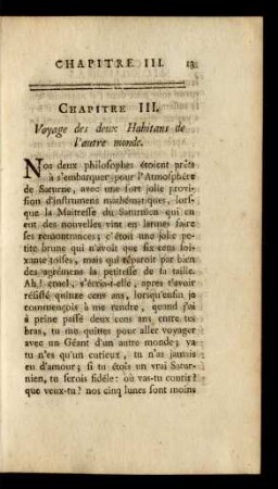 Chapitre III. Voyage des deux Habitans de l'autre monde.