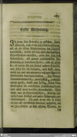 Eilfte Abtheilung