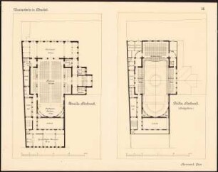 Vereinshaus, Breslau: Grundriss 2. und 3. Obergeschoss