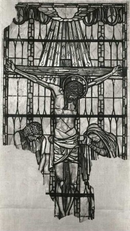 Mittelteil einer Kreuzigungsgruppe (Entwurf zu einer Glasmalerei für die Christuskirche in Dresden-Strehlen)