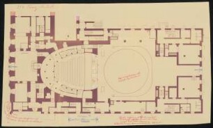 Landestheater, Linz: Grundriss 1:100
