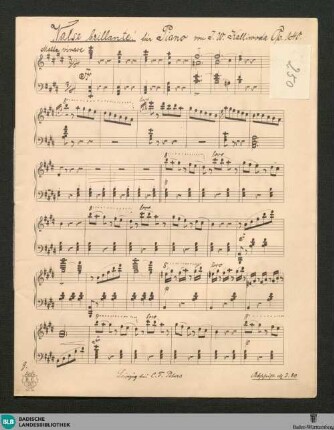 Valse brillante - JWK Mus.Ms. 250 : pf; E; op. 140, StrK op. 140
