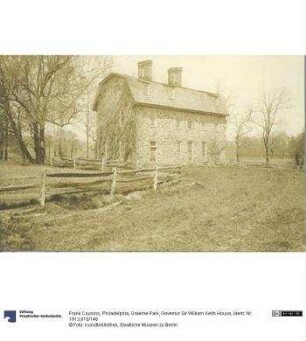 Philadelphia, Graeme Park, Governor Sir William Keith House