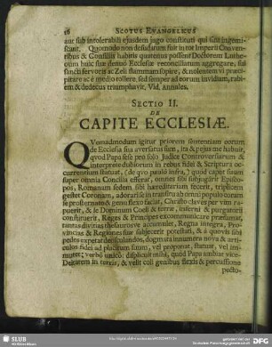 Sectio II. De Judice Controversiarum