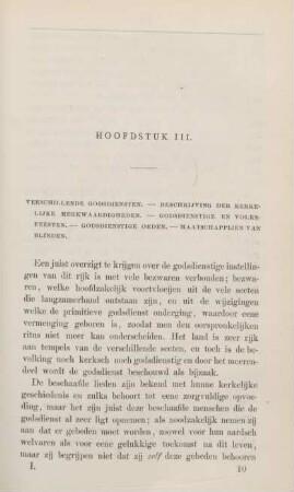 Hoofdstuk III. Verschillende godsdiensten. - ...