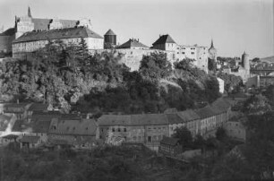 Bautzen. Blick auf die Ortenburg mit Stadtansicht