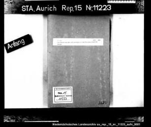 Die Anstellung des Justizbeamten in dem Patrimonialgericht Dornum