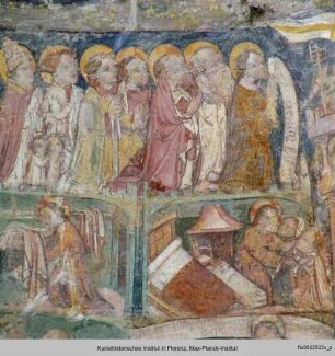 Das Jüngste Gericht : Der Einzug der Gerechten ins Paradies mit Segenssprüchen Christi (?)