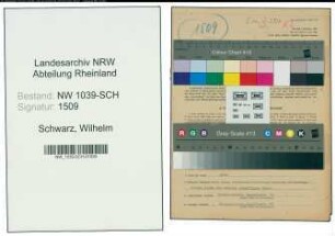 Entnazifizierung Wilhelm Schwarz , geb. 24.07.1900 (Textileinzelhaendler)