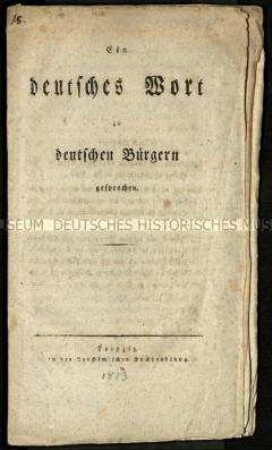 Aufruf zum Kampf gegen Napoleon