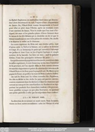 § 3. — Le Versant Nord.