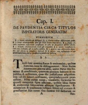 Iurisprudentia publica circa titulos officii imperatoris augustissimi