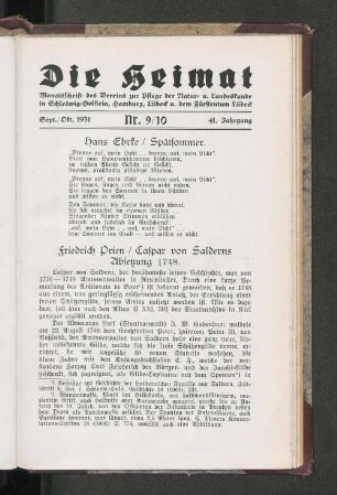 Caspar von Salderns Absetzung 1748.