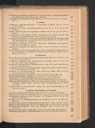 13. Botanik, Bakteriologie und Zoologie
