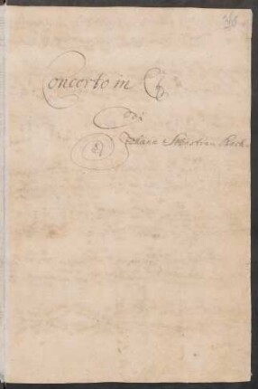 Konzerte; cemb; C-Dur; BWV 984