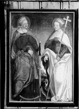 Kloster Lichtental Altarflügel Ölgemälde Heilige Katharina und Heilige Margaretha (Anfang 16. Jahrhundert)