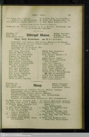 Rittergut Skassa